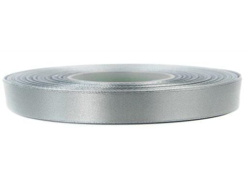 SATÉNOVÁ STUŽKA 6 mm stuha 32 m STRIEBORNÁ 8139
