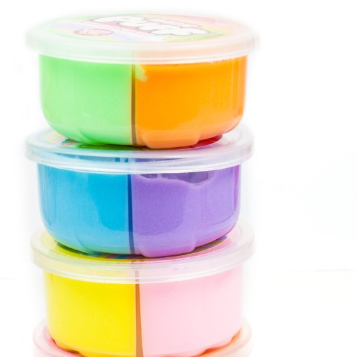 SLIME PUFF PLAST SENZORY HMOTA DVE FARBY FOAM COLIN