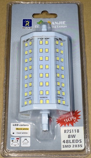 ŽIAROVKA FILAMENT LED INŠTALÁCIA R7S 8W 118mm HALOGEN 118