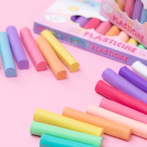 Colorino plastelína, jemná, pastelová, 12 farieb