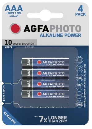 AgfaPhoto AAA alkalická batéria (R3) 4 ks