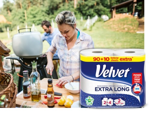 Velvet Extra Long papierová utierka, 2 rolky