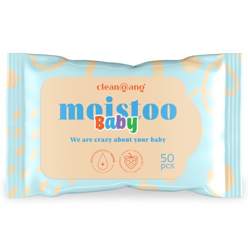 Vlhčený toaletný papier, hustý, odolný, jahodový, nemecký, 50 ks.