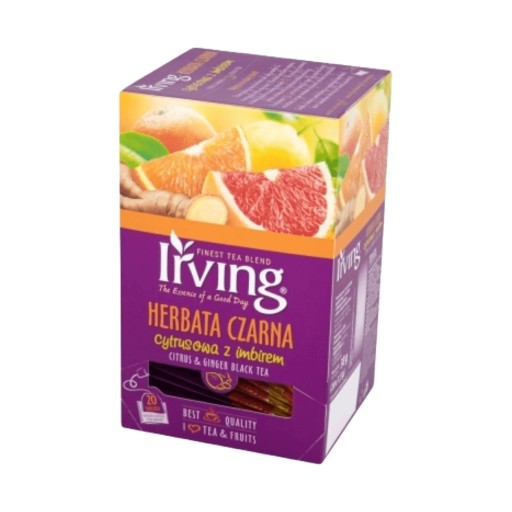 Citrusový čierny čaj so zázvorom 30 g (20 vrecúšok) Irving