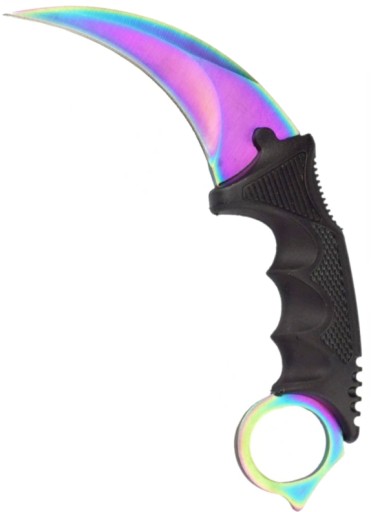 INDONESIA KARAMBIT Nôž RAINBOW CAW CSGO 19 cm