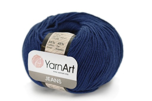 YARNART JEANS 54 námornícka modrá priadza