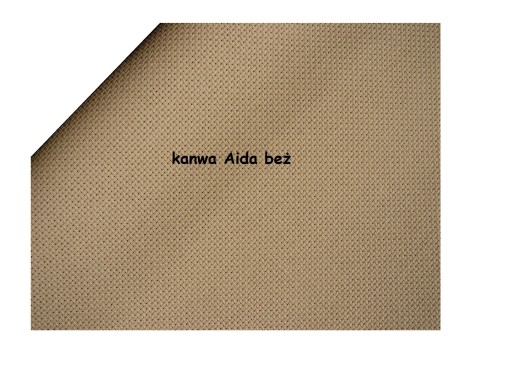 AIDA farba plátna BÉŽOVÁ 54o/10 cm CT 14 šírka 75 cm