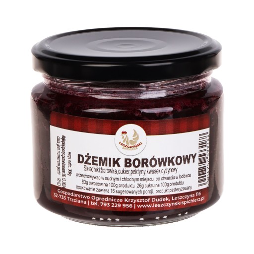 Domáci čučoriedkový džem čučoriedkový džem 300 g Leszczyński Spichlerz