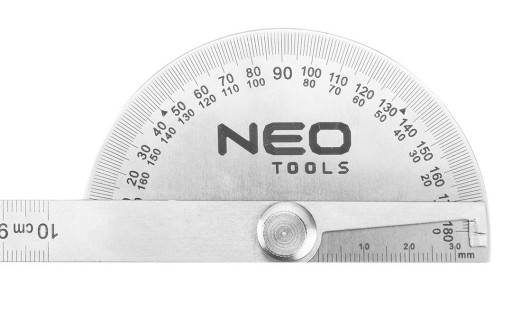 NEO Uhlomer s pravítkom 100mm, nerez