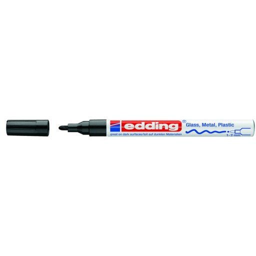 OLEJOVÝ ZNAČOVAČ BLACK EDDING 751 okrúhly hrot, 1-2mm, lakovaný
