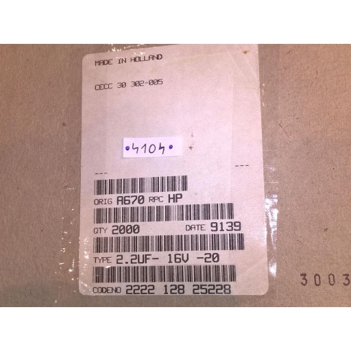 Tantalový kondenzátor 128SAL 2.2uF 16V R5 20% x20