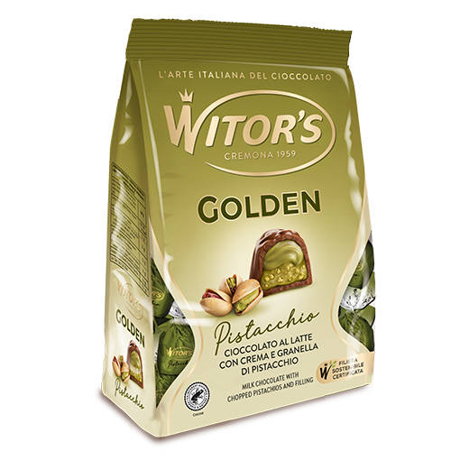 WITOR'S Pralinky z mliečnej čokolády plnené pistáciovým krémom 200g
