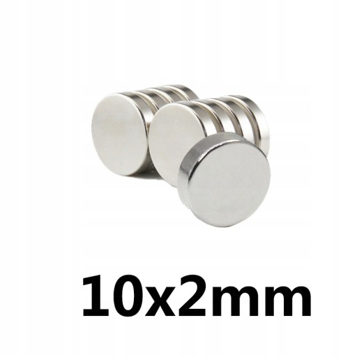 SILNÉ MAGNETY NEODYMIOVÉ MAGNETY 10x2 mm * 12 ks *