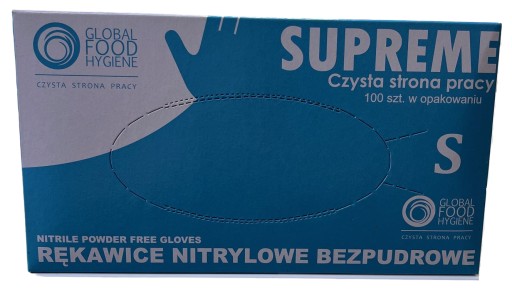 NITRILOVÉ RUKAVICE NITRILOVÉ RUKAVICE BEZ PRÁŠKU VEĽMI PEVNÉ MODRÉ 100 KS. S