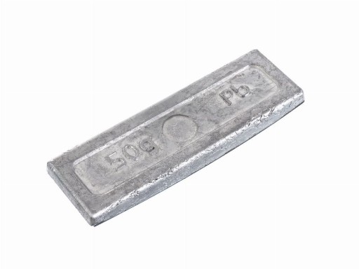 Závažie z lepeného olova, nepotiahnuté, 50 gr, 2 ks