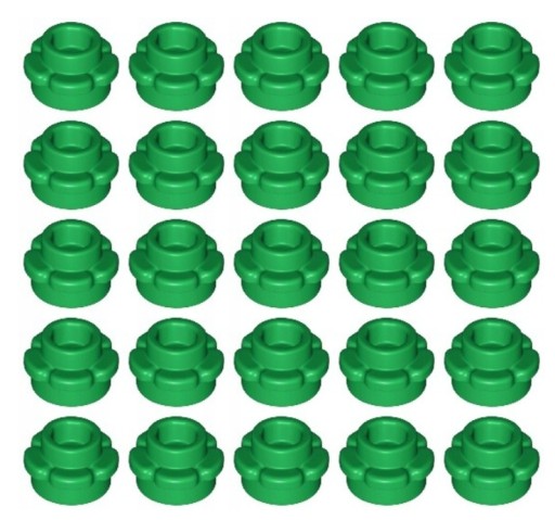 LEGO Rastlinný kvet 1x1 Zelená Zelená 25 dielikov 6135287 24866