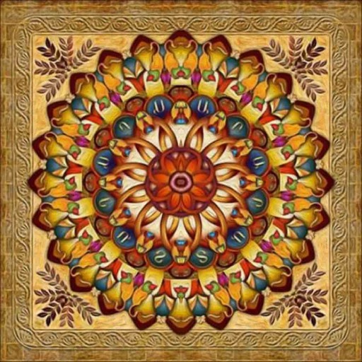DIAMANTOVÁ MOZAIKA MANDALA CIRCLE FARBA 30X40 VÝŠIVKA