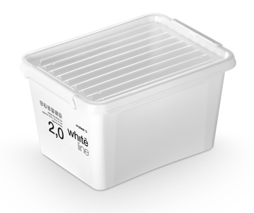 ORGANIZÁTOR BOX KONTAJNER S viečkom 2 L whiteline