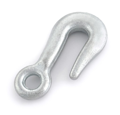 Obyčajný poľnohospodársky reťazový hák pozinkovaný 50 mm 140 kg 2 ks.