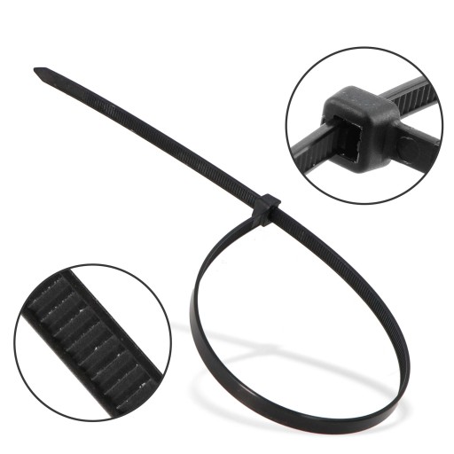 10x sťahovacie pásky Káblové pásky Zipsy 8,8 x 550 mm Silné UV sťahovacie pásky