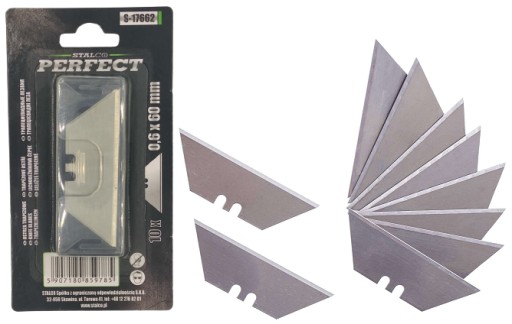 STALCO DOKONALÉ TRAPÉZOVÉ ČEPELE 10KS 62MM S-17662