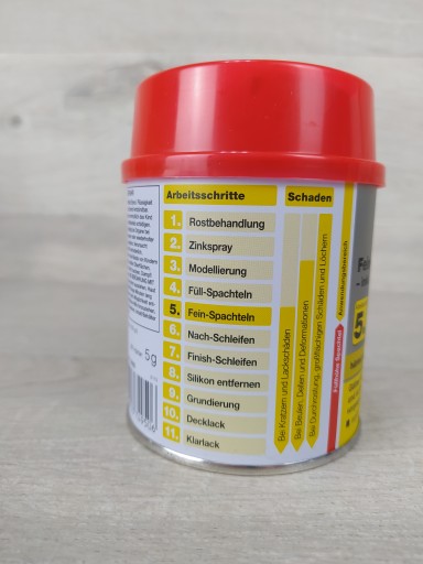 NIGRIN Putty Jemný tmel 245g + 5g tužidlo