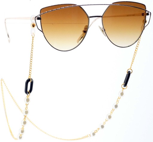 MÓDNA OZDOBNÁ REŤAZKA NA OKULIARE s príveskom PERLY