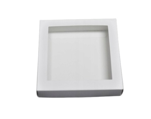 Kartónová škatuľka Balenie Medovníková krabička 12x12x3 cm BIELA 5 ks.