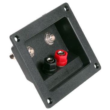Zásuvka na reproduktor x2 banánik +2x Jack 97mm x 83mm