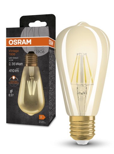 Vinted 1906 Edison Gold 4W E27 LED žiarovka