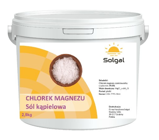 Kúpeľová soľ chlorid horečnatý 2,5 kg vločiek