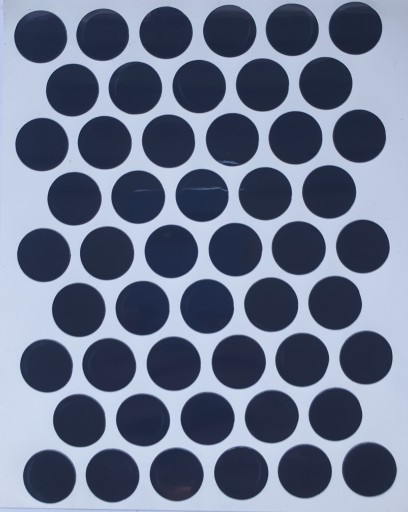 Čiapky na nábytok samolepiace 14mm - antracit lesklý (5010) - 50 ks.