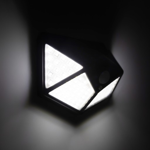 LED solárne nástenné svietidlo so senzormi