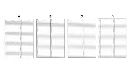 Zakladač na osobné spisy A4 3cm PVC A,B,C,D