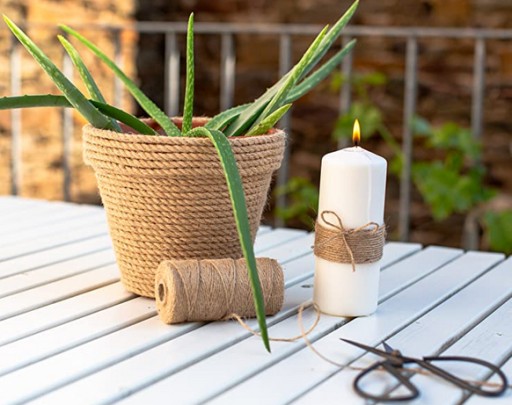 JUTOVÉ LANO, točené plachtárske lano, 10 mm, 10 metrov