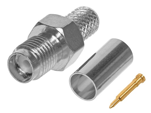 RSMA zásuvka (RP-SMA) 50Ohm krimpovací kábel RG-58