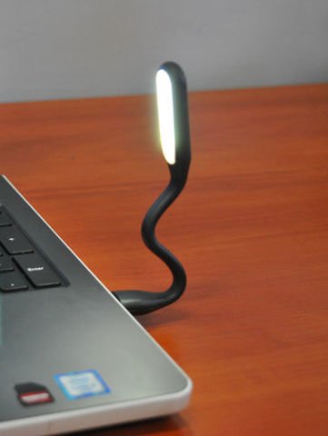 SILIKÓNOVÁ USB LAMPA - ČIERNA - CE