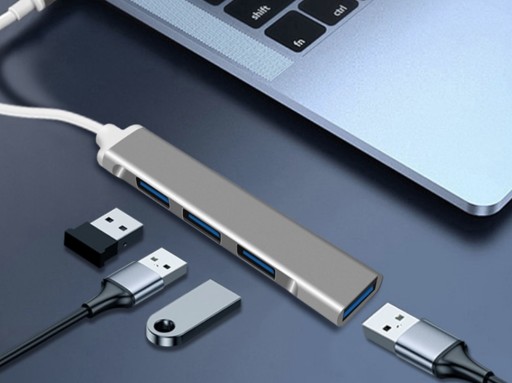 USB HUB TYP C 3.0 PORTOVÝ ROZDELOVACÍ ADAPTÉR 4xUSB