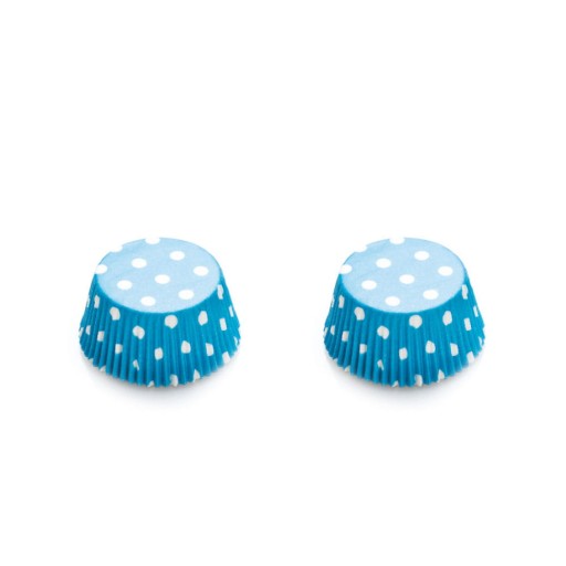 Košíčky na muffiny 50x32mm Decora Blue s bodkami 75ks
