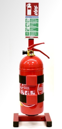 Popisný znak Práškový hasiaci prístroj 67x160mm Fólia