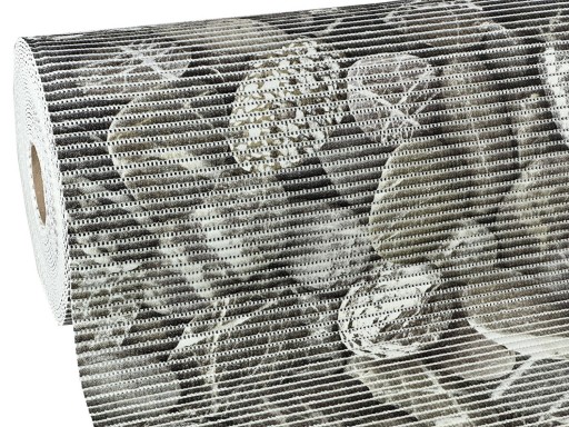 Koupelnová predložka na meter Protišmykový koberček Šedé kamene 10x65 cm