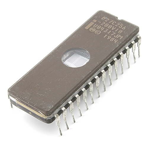 Integrovaný obvod 27C256: pamäť CHMOS EPROM 256K