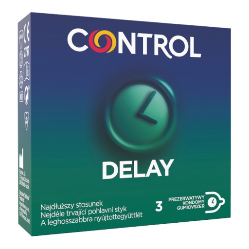 CONTROL kondómy na oddialenie ejakulácie 3 ks