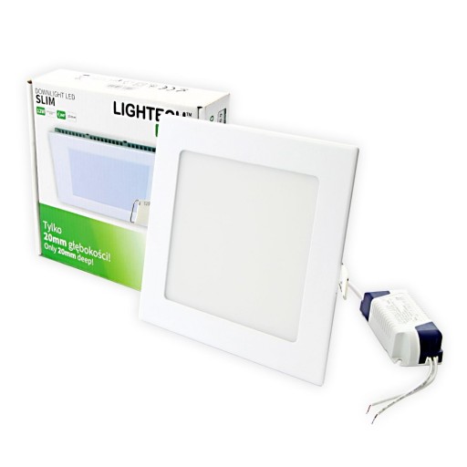 LED stropné svietidlo slim p/t 12W 4000K štvorcové biele LIGHTTECH