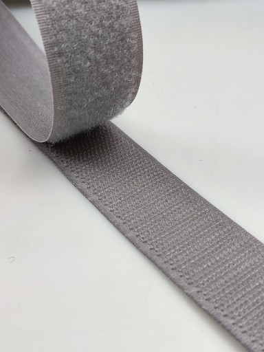 Páska na suchý zips 25 mm ŠEDÁ 1 METER sada