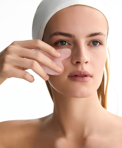 GUA SHA KAMEŇOVÁ JADE MASÁŽ QUARTZ + TAŠKA