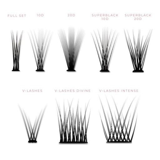 Trsovité mihalnice - V-Lashes INTENSE | CC twist 11 mm