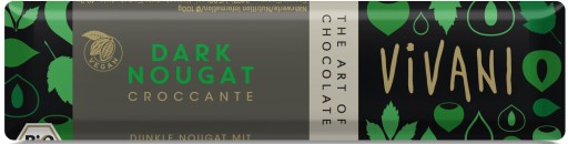 CROCCANTE tyčinka, tmavá nugátová čokoláda, BIO 35 g