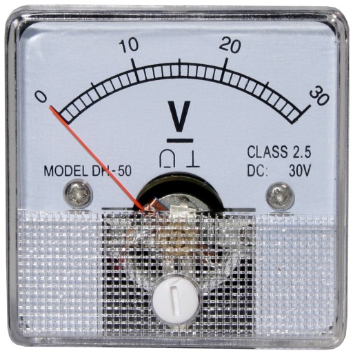 Analógový merač 30V štvorcový voltmeter