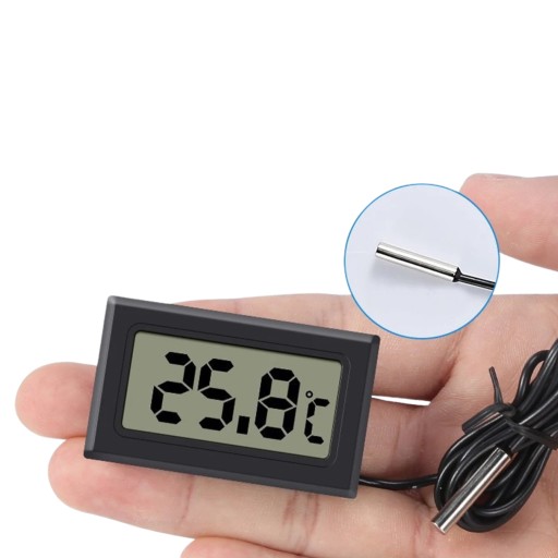 DIGITÁLNY ELEKTRONICKÝ LCD TEPLOMER SO SONDOU